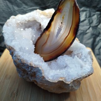 Tranche Agate naturelle Qualité Extra 22g environ
