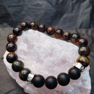 Bracelet Homme Oeil de Tigre Qualité Extra 10mm