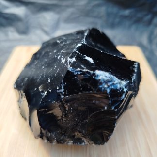 Bloc Obsidienne Noire Brute 581g environ Qualité A
