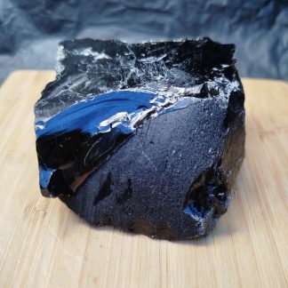 Bloc Obsidienne Noire Brute Qualité A 328g environ