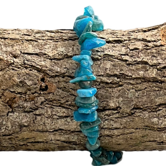 Bracelet Chips de pierres Apatite Qualité Extra