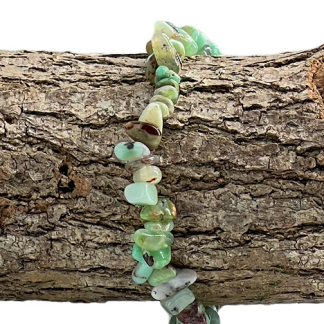 Bracelet Chips de pierres Chrysoprase Extra