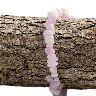 Bracelet Chips de pierres Kunzite Extra