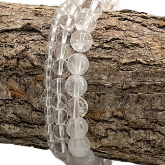 Bracelet Cristal de Roche 6mm Qualité Extra