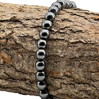Bracelet Hematite 6mm Qualité Extra