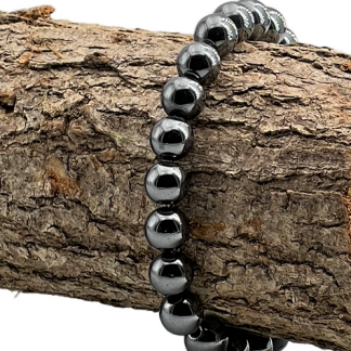 Bracelet Hematite 8mm Qualité Extra
