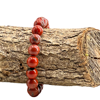 Bracelet Homme Jaspe rouge 10mm Qualité Extra