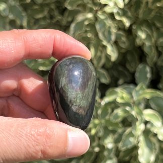 Galet Obsidienne Manta Huichol n°3