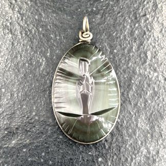 Pendentif Vierge Obsidienne Oeil Céleste n°3