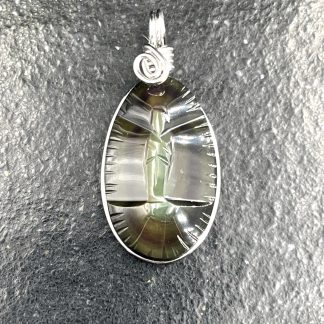 Pendentif Vierge Obsidienne Oeil Céleste n°2