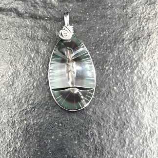 Pendentif Vierge Obsidienne Oeil Céleste n°1