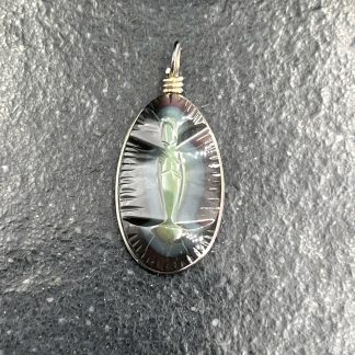 Pendentif Vierge Obsidienne Oeil Céleste n°6