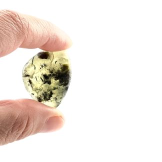 Pierre roulée Prehnite avec inclusion d'Epidote-Actinolite Qualité extra